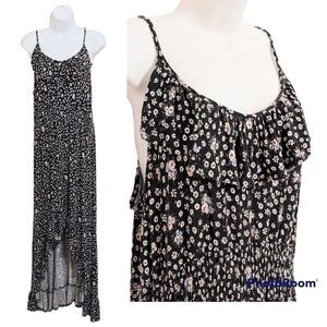 MAXI dress floral ditsy calico floral print Small @V